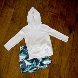 Gap Toddler Swim Trunks & Rash Guard Size 2 yrs